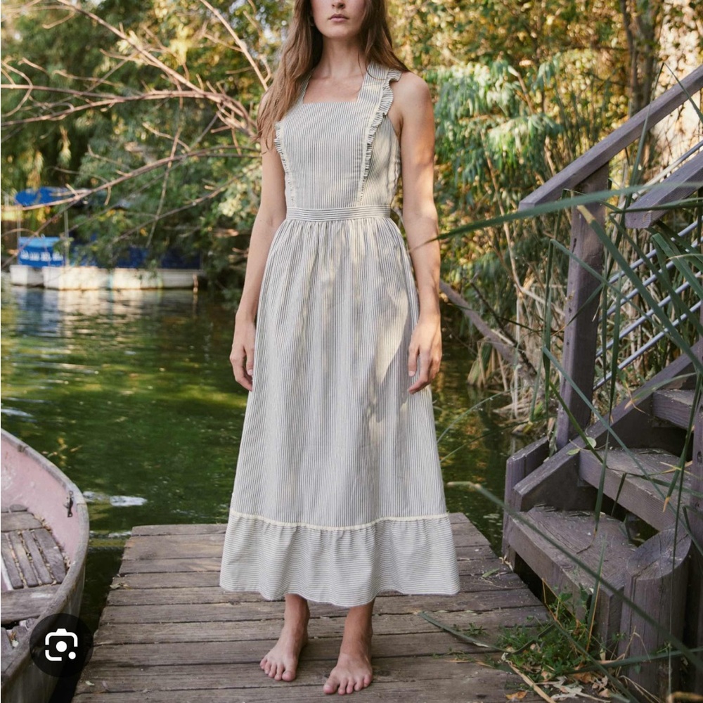 Christy Dawn ‘The Claire’ dress in Smoke Stripe